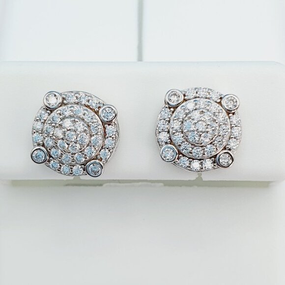 925 Sterling Silver Cubic Zirconia Earrings, U19254780 - Picture 5 of 11